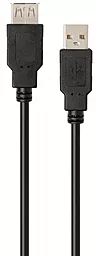 Кабель (шлейф) Vinga USB 2.0 AM/AF 3.0м чёрный (VCPUSBAMAF3BK) - фото Кабель (шлейф) Vinga USB 2.0 AM/AF 3.0м чёрный (VCPUSBAMAF3BK)