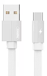 Кабель Remax Kerolla USB-A - Type-C 12w 2.4a 1м cable White (RC-094a) - фото Кабель Remax Kerolla USB-A - Type-C 12w 2.4a 1м cable White (RC-094a)