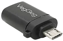 OTG-переходник Veggieg V-S123 micro USB -> USB3.0 black - фото OTG-переходник Veggieg V-S123 micro USB -> USB3.0 black