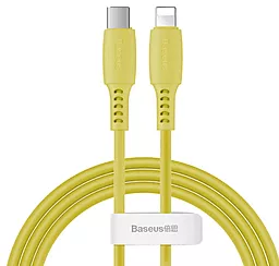 Кабель Baseus Colourful USB Type-C - Lightning 18w 3a 1.2м PD сable Yellow (CATLDC-0Y) - фото Кабель Baseus Colourful USB Type-C - Lightning 18w 3a 1.2м PD сable Yellow (CATLDC-0Y)