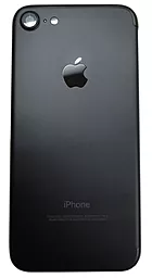Задняя крышка корпуса Apple iPhone 7 и аккумулятором (матовая) со стеклом камеры Original Black - миниатюра 3