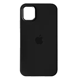 Чехол Silicone Case Full Camera Square Metal Frame for Apple iPhone 11 Black