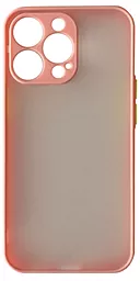 Чехол 1TOUCH Gingle Matte для Apple iPhone 13 Pro Light Pink/Yellow