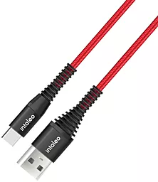 Кабель USB Intaleo CBRNYT1 28w 3a 1.2m USB Type-C cable Red - миниатюра 2