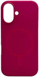 Чехол Silicone Case Full Fine Ring MagSafe для Apple iPhone 16 Dragon Fruit - фото Чехол Silicone Case Full Fine Ring MagSafe для Apple iPhone 16 Dragon Fruit