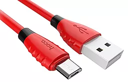 Кабель Hoco X27 Excellent USB-A - micro USB 12w 2.4a 1м cable Red - мініатюра 2 Кабель Hoco X27 Excellent USB-A - micro USB 12w 2.4a 1м cable Red - мініатюра 2
