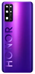 Задняя крышка корпуса Huawei Honor 30 со стеклом камеры, Original Neon Purple - фото Задняя крышка корпуса Huawei Honor 30 со стеклом камеры, Original Neon Purple