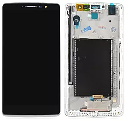 Дисплей LG G4 Stylus (H540, H542, H630, H630D, H631, H635, MS631, LS770) з тачскріном і рамкою, White