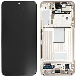 Дисплей Samsung Galaxy S22 S901 с тачскрином и рамкой, original PRC, Pink Gold - фото Дисплей Samsung Galaxy S22 S901 с тачскрином и рамкой, original PRC, Pink Gold