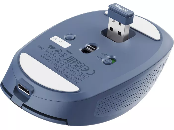 Компьютерная мышка Trust Ozaa Compact Multi-Device Wireless Blue (24934) - фото 5