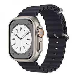 Змінний ремінець для розумного годинника Apple Ocean Band Design 42/44/45/49 mm Charcoal Gray