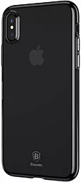 Чехол Baseus Simplicity Apple iPhone XS Max Transparent Black (ARAPIPH65-B01) - миниатюра 3