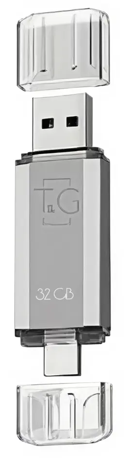 Флешка T&G 32gb 009 Silver - фото 1