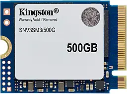 SSD Накопитель Kingston NV3 500GB M.2 2230 NVMe PCIe 4.0 x4 3D NAND (SNV3SM3/500G) - фото SSD Накопитель Kingston NV3 500GB M.2 2230 NVMe PCIe 4.0 x4 3D NAND (SNV3SM3/500G)