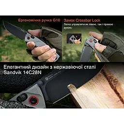 Ніж Ruike P856-K Grey - мініатюра 8 Ніж Ruike P856-K Grey - мініатюра 8