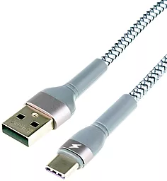Кабель Remax RC-124a Jany USB-A - Type-C 12w 2.4a 1м cable Silver - фото Кабель Remax RC-124a Jany USB-A - Type-C 12w 2.4a 1м cable Silver