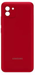Задняя крышка корпуса Samsung Galaxy A03 A035 Original Red - фото Задняя крышка корпуса Samsung Galaxy A03 A035 Original Red