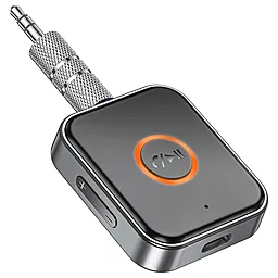 Блютуз-адаптер Borofone BC55 Car AUX BT5.3 Receiver black - фото Блютуз-адаптер Borofone BC55 Car AUX BT5.3 Receiver black