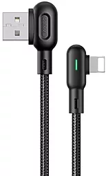 Кабель Usams U57 Dual Right-AngleUSB-A - Lightning 12w 2.4a 1.2м cable Black (US-SJ455) - фото Кабель Usams U57 Dual Right-AngleUSB-A - Lightning 12w 2.4a 1.2м cable Black (US-SJ455)