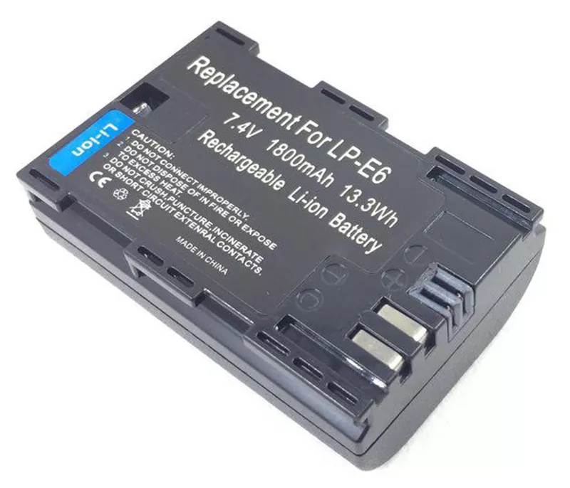 Акумулятор для фотоапарата Canon LP-E6 (1800 mAh) - фото 3