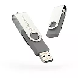 Флешка Exceleram 8GB P1 Series USB 2.0 (EXP1U2SIG08) Gray - мініатюра 6