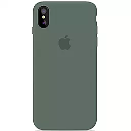 Чехол Silicone Case Full для Apple iPhone XS Max  Pine Green