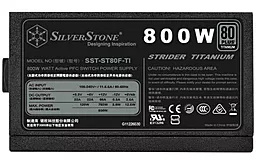 Блок живлення Silver Stone 800W STRIDER (SST-ST80F-TI) - мініатюра 6