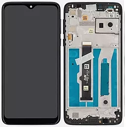 Дисплей Motorola One Macro (XT2015, XT2016) з тачскріном і рамкою, оригінал, Black