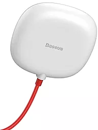 Бездротовий (індукційний) зарядний пристрій швидкої QI зарядки Baseus Suction Cup Wireless Charger White (WXXB-02)