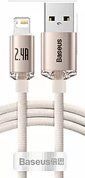 USB Кабель Baseus Crystal Shine 2.4A 2M USB Lightning Cable Pink (CAJY001204)