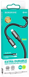 Кабель Borofone BX82 Bountiful USB Type-C - Lightning 20w 3a 1м PD сable Black - миниатюра 3