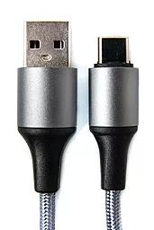 Кабель Dengos USB-A - Type-C 12w 2.4a 1м cable Grey (NTK-TC-MT-Grey) - миниатюра 2 Кабель Dengos USB-A - Type-C 12w 2.4a 1м cable Grey (NTK-TC-MT-Grey) - миниатюра 2