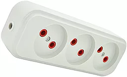 Колодка для удлинителя Voltronic TMBR-3W 3 розетки 10А без заземления White - фото Колодка для удлинителя Voltronic TMBR-3W 3 розетки 10А без заземления White