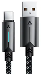 Кабель AceFast C19-04 USB-A - Type-C 15w 3a 1.2м cable Black - фото Кабель AceFast C19-04 USB-A - Type-C 15w 3a 1.2м cable Black