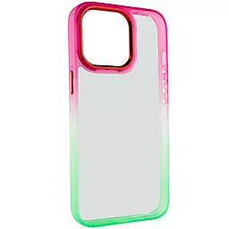 Чехол Epik TPU+PC Fresh sip series для Apple iPhone 13 Pro Max Light Green / Pink