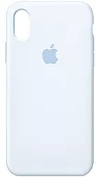 Чехол Silicone Case Full для Apple iPhone X, iPhone XS Sky Blue