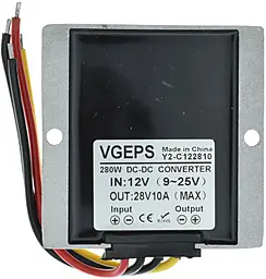 Перетворювач напруги DC-DC VGEPS 280W вхід 9-25V вихід 28V 10А (Y2-C122810)