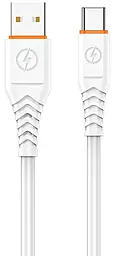 Кабель Aspor USB-A to Type-C 30w 6a 1м cable white - фото Кабель Aspor USB-A to Type-C 30w 6a 1м cable white