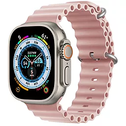 Сменный ремешок для умных часов Apple Ocean Band Design 42/44/45/49 mm Pink Sand
