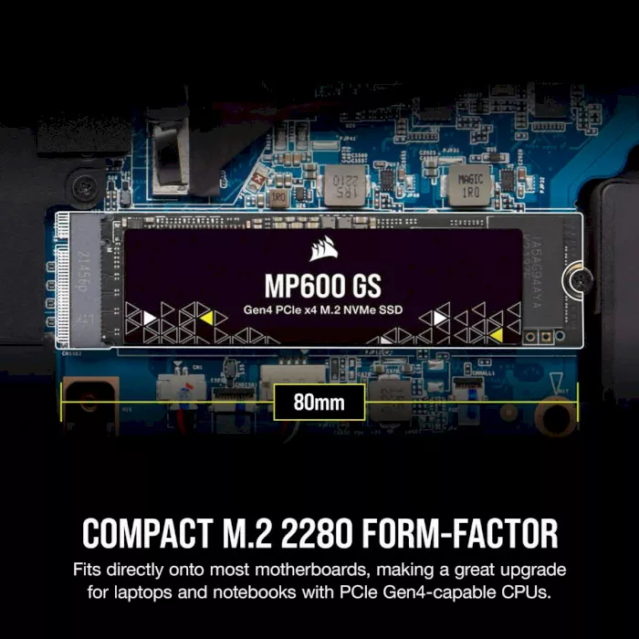 SSD Накопитель Corsair MP600 PRO NH 500 GB (CSSD-F0500GBMP600PNH) / Вскрытая упаковка - фото 7