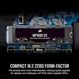 SSD Накопитель Corsair MP600 PRO NH 500 GB (CSSD-F0500GBMP600PNH) / Вскрытая упаковка - миниатюра 7
