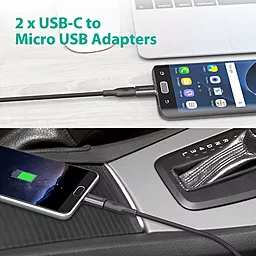 Набір перехідників 3 в 1 RAVPower USB C Adapter USB C to Micro USB, USB C to USB 3.0 Adapter, Data Transfer RP-PC007 - мініатюра 5