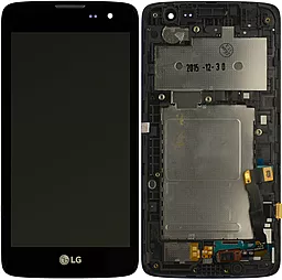 Дисплей LG K7 X210 (X210, X210DS) з тачскріном і рамкою, оригінал, Black - фото Дисплей LG K7 X210 (X210, X210DS) з тачскріном і рамкою, оригінал, Black
