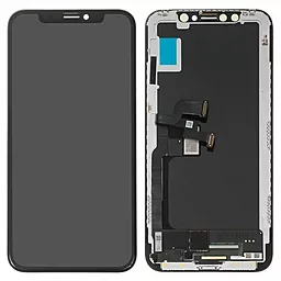 Дисплей Apple iPhone X с тачскрином и рамкой, (TFT), Black