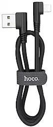 Кабель USB Hoco U83 Puissant Silicone Lightning Cable Black