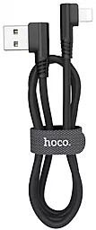 Кабель Hoco U83 Puissant Silicone USB-A - Lightning 12w 2.4a 1.2м cable Black