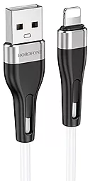 Кабель Borofone BX46 USB-A - Lightning 12w 2.4a 1м cable White - фото Кабель Borofone BX46 USB-A - Lightning 12w 2.4a 1м cable White