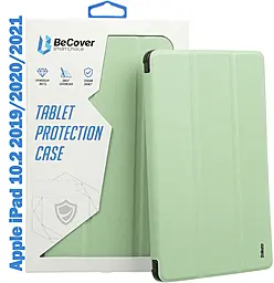 Чехол для планшета BeCover Tri Fold Soft TPU с креплением Apple Pencil для Apple iPad 10.2 2019/2020/2021 Light Green (708458) - фото Чехол для планшета BeCover Tri Fold Soft TPU с креплением Apple Pencil для Apple iPad 10.2 2019/2020/2021 Light Green (708458)