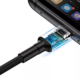 USB Кабель Baseus Cafule QC Double-Sided Blind Interpolation 40w USB Type-C cable black/grey (CATKLF-PG1) - мініатюра 3