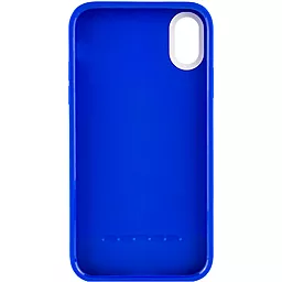 Чехол Epik TPU+PC Bichromatic для Apple iPhone X, iPhone XS Navy Blue / White - миниатюра 2